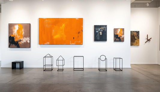 image of Contemporary wall art decor hanging in walls handcrafted by Noho Art Gallery