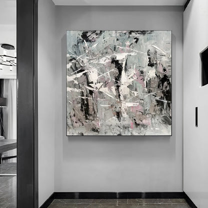 Shades of Silence - Black White Grey Painting