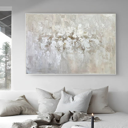 Anodyne - Large Contemporary Neutral Wall Art Painting