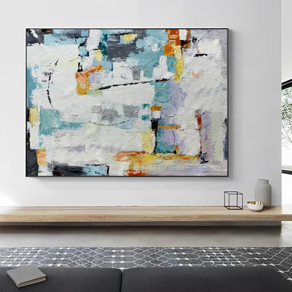 Vivid Echoes of Dreams - Abstract Colorful Painting