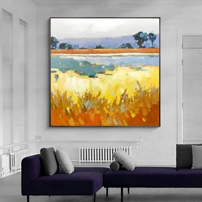 Dreamy - Large Color Field Painting on Canvas