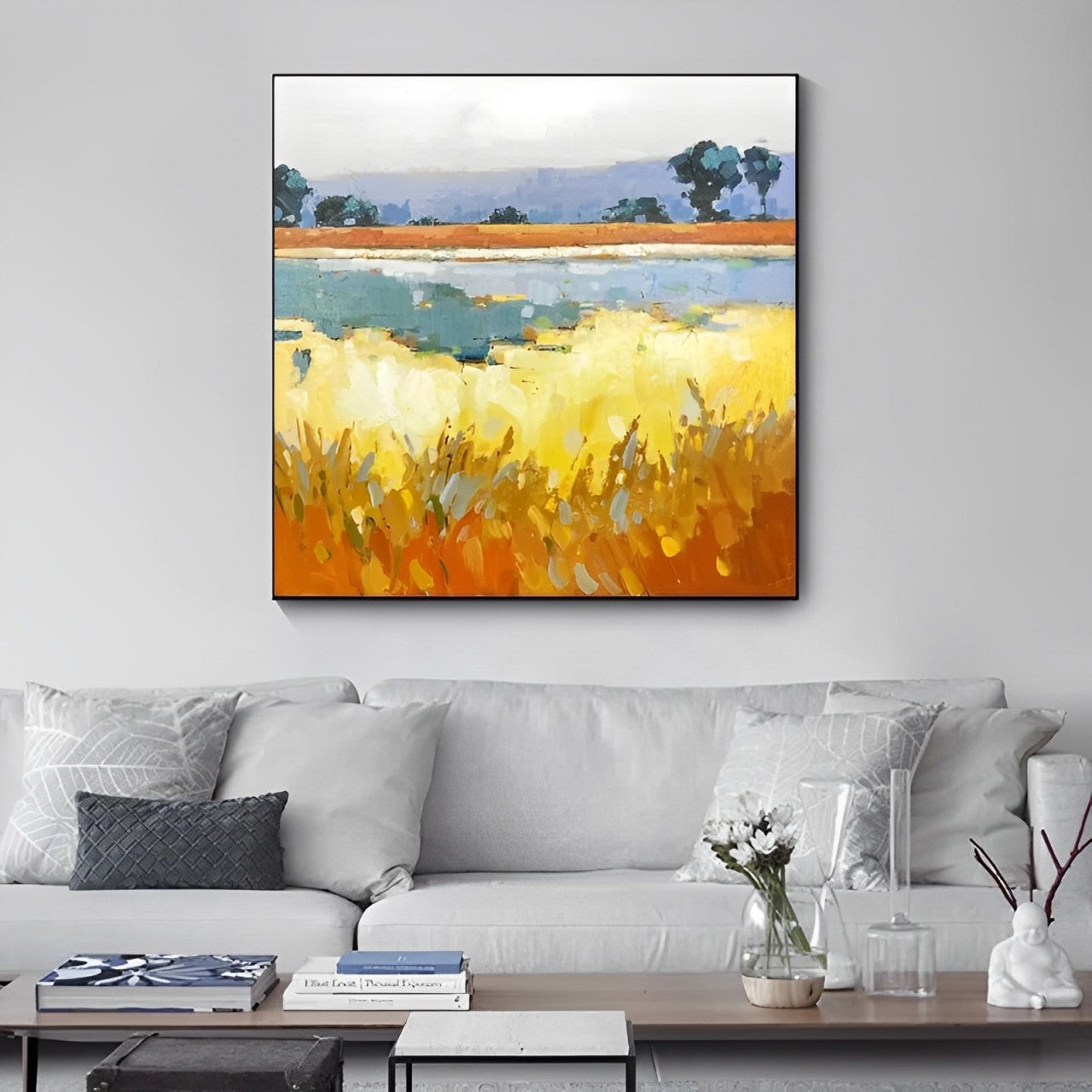 Dreamy - Large Color Field Painting on Canvas