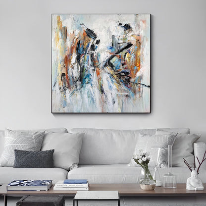 Splash - Large Colorful Acrylic Abstract Painting on Canvas