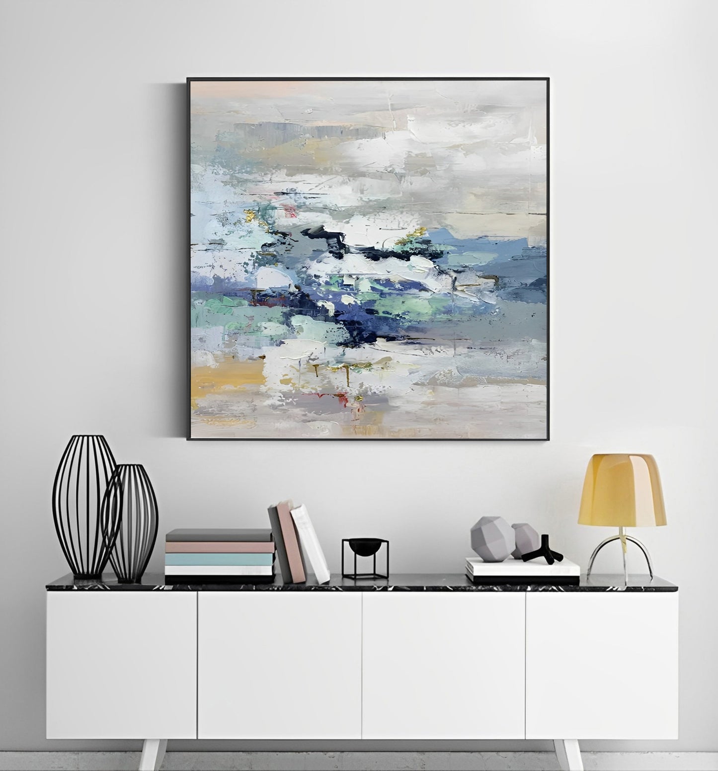 Lively - Large Abstract Colorful Wall Art Painting on Canvas