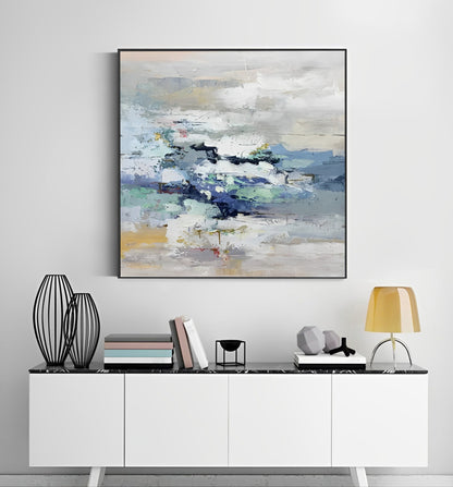 Lively - Large Abstract Colorful Wall Art Painting on Canvas