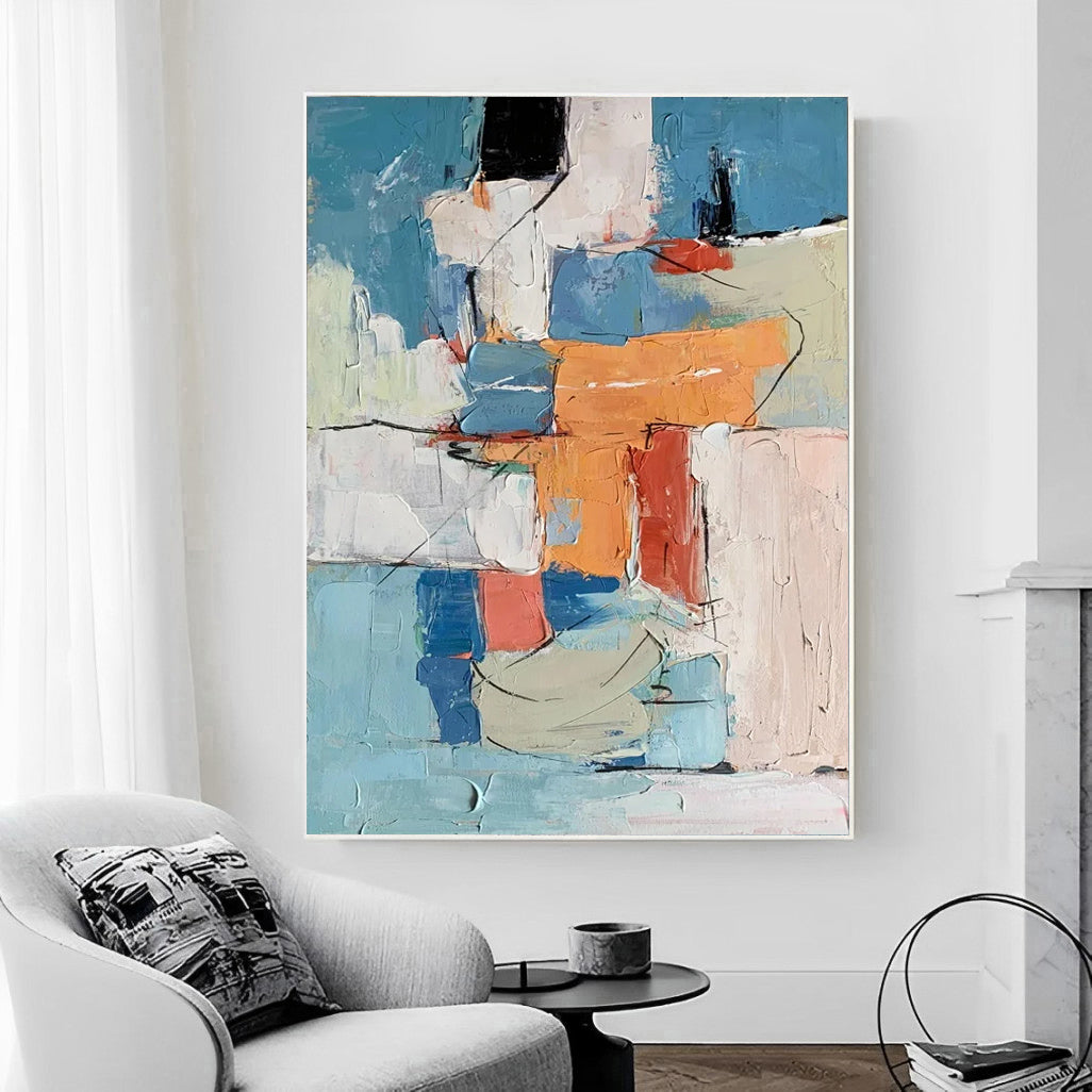 Shimmy - Colorful Large Wall Art Painting