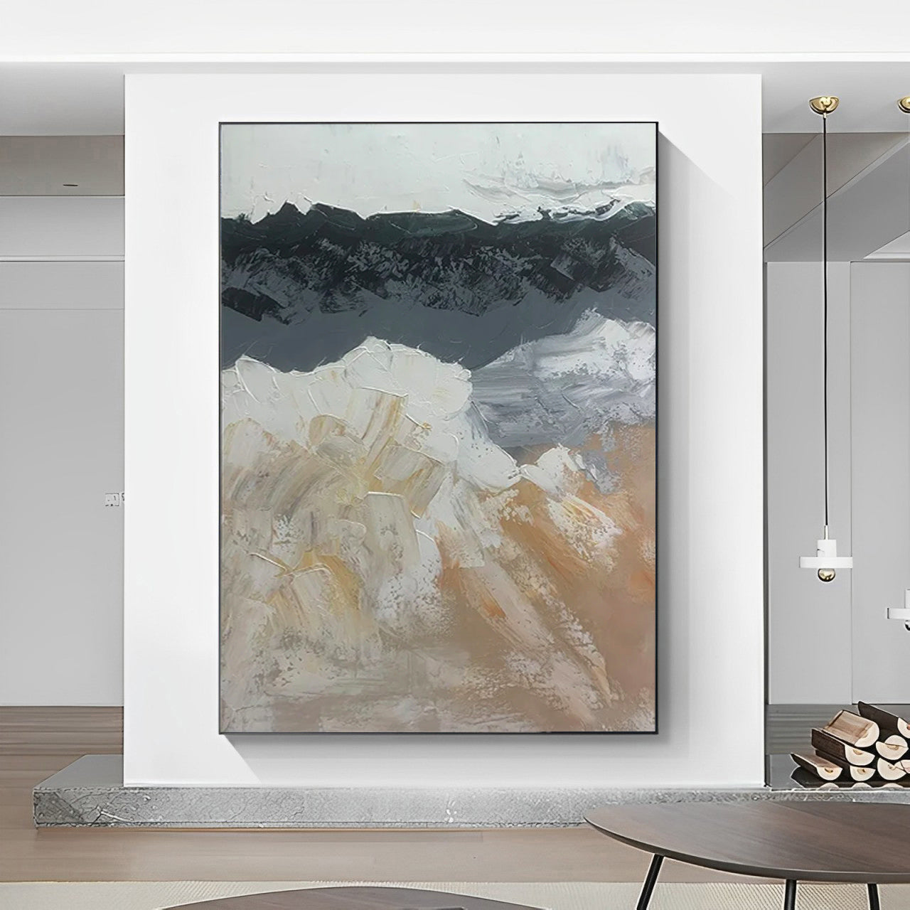 Panorama - Large Contemporary Abstract Landscape Painting on Canvas