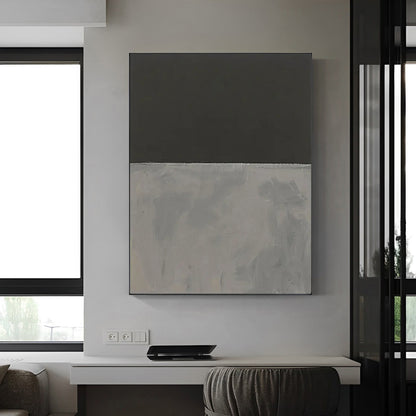 Artistic Aura - Black and Grey Painting