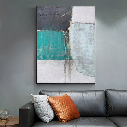 Archaic - Large Abstract Black and Green Wall Art Painting