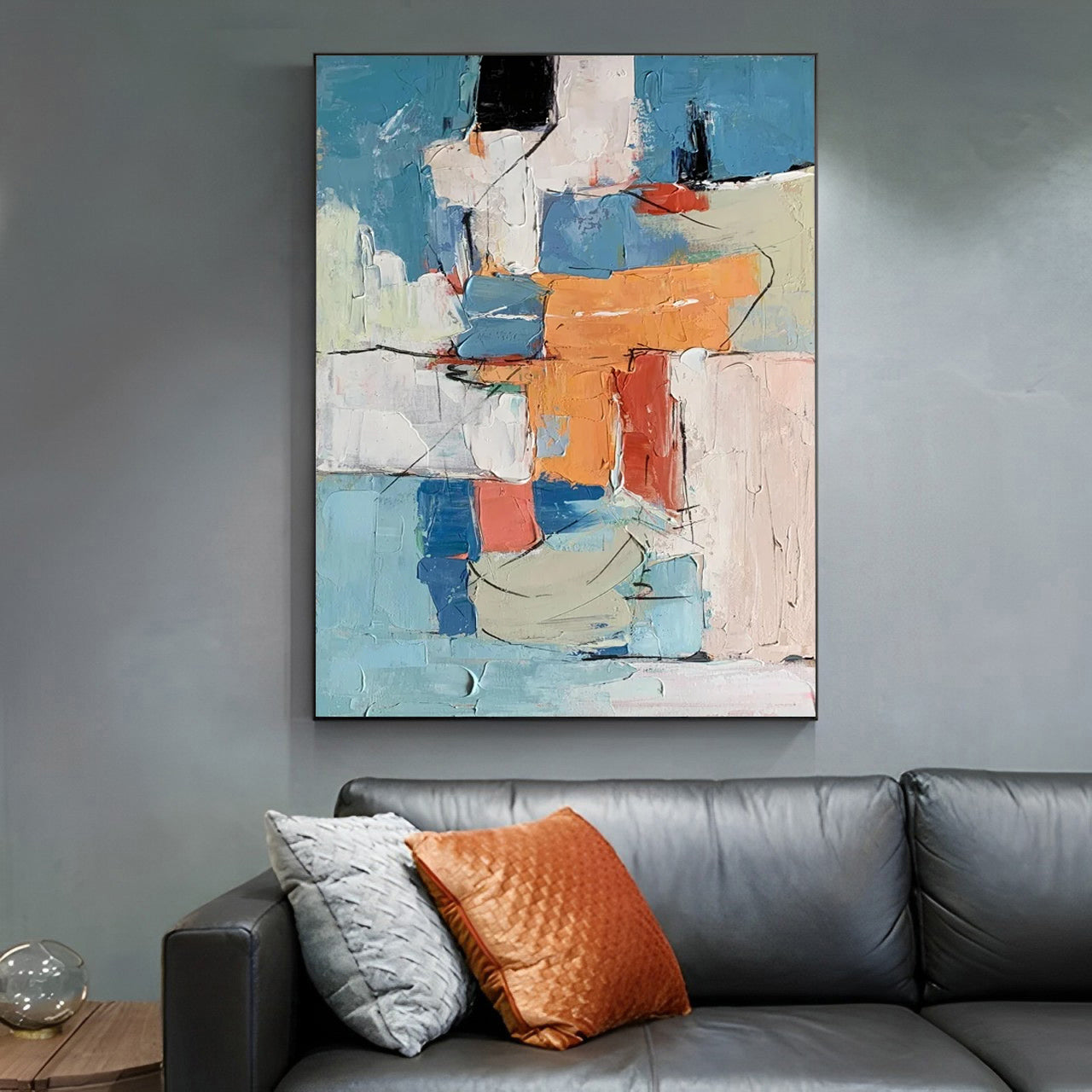 Shimmy - Colorful Large Wall Art Painting