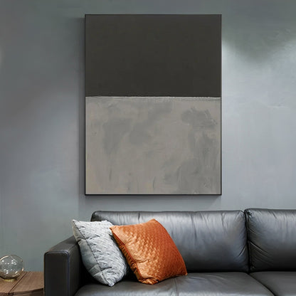 Artistic Aura - Black and Grey Painting