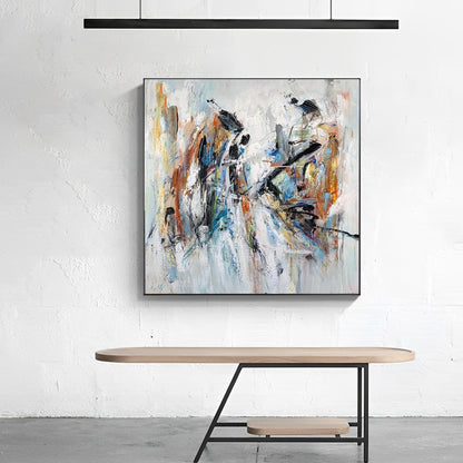 Splash - Large Colorful Acrylic Abstract Painting on Canvas