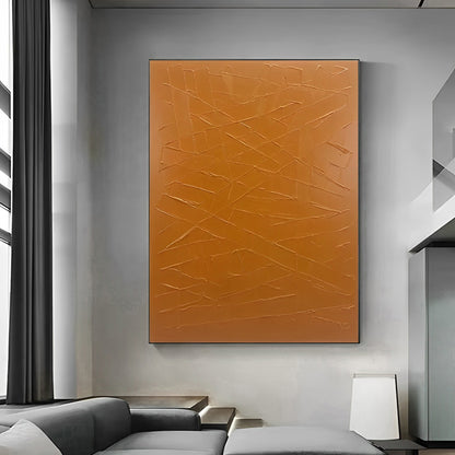 Feelings - Large Abstract Orange Wall Art Canvas Painting