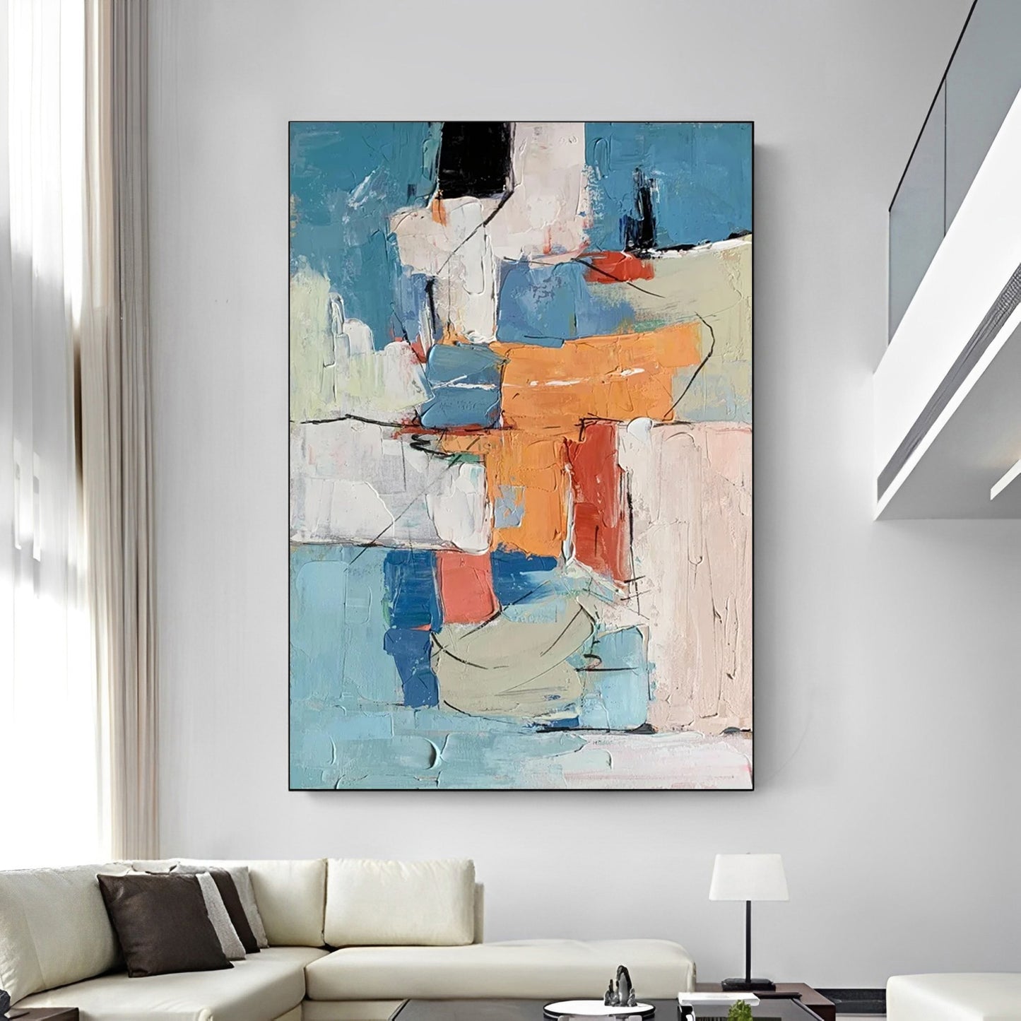 Shimmy - Colorful Large Wall Art Painting