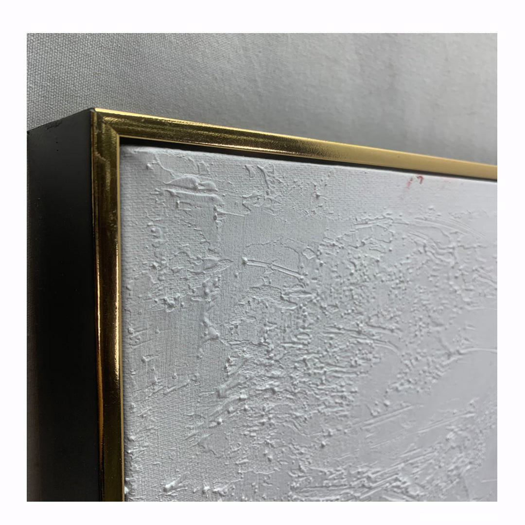 Auric - Extra large Gold and White Wall Art Painting