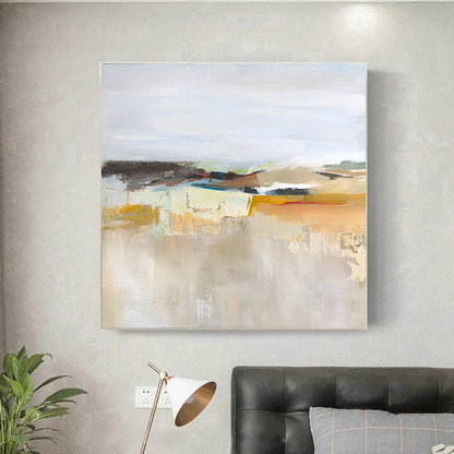 Lumiar - Modern Colorful Abstract Landscape Painting on Canvas