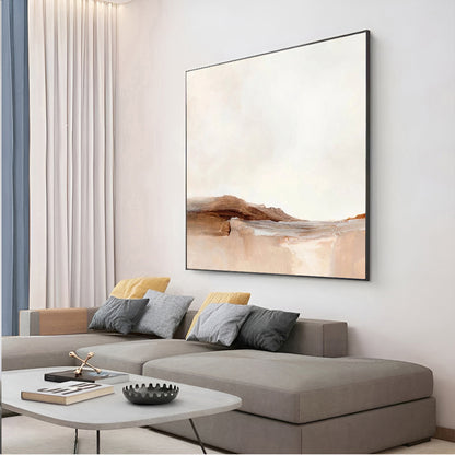 Sand - Abstract Minimalist Landscape Painting on Canvas