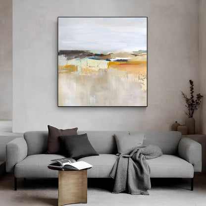 Lumiar - Modern Colorful Abstract Landscape Painting on Canvas