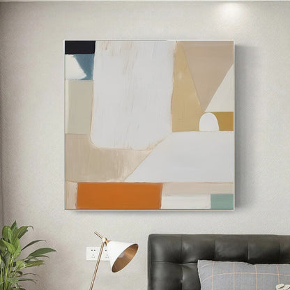 Nordica - Colorful Geometric Abstract Painting on Canvas