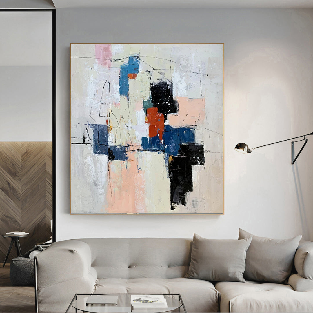 Moderna - Colorful Abstract Wall Art Oil Painting on Canvas