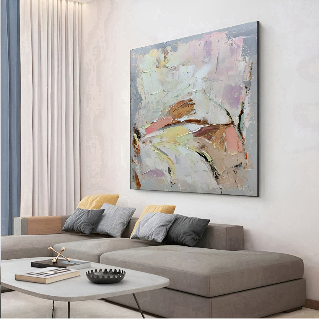 Magnit - Large Abstract and Colorful Oil Painting on Canvas