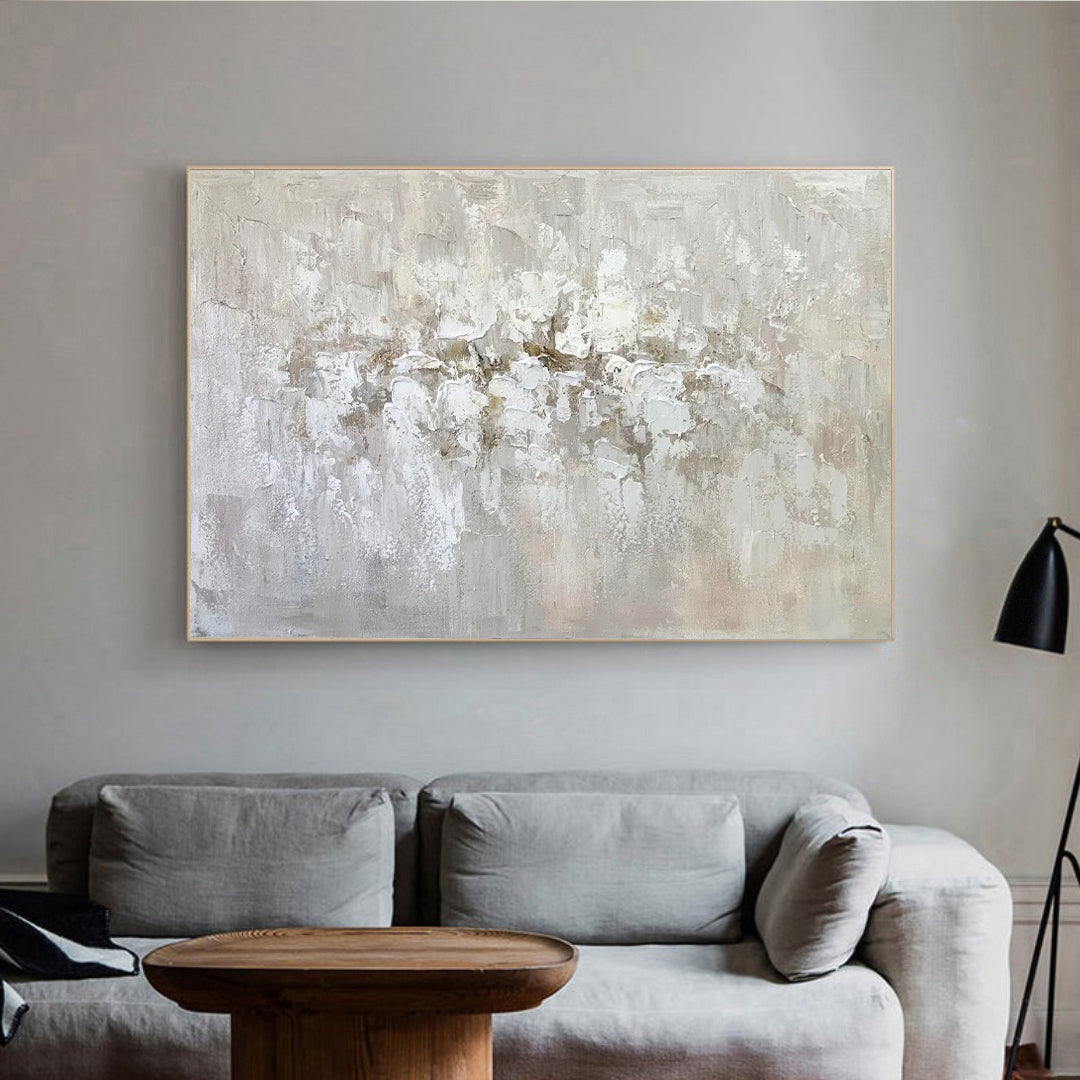 Anodyne - Large Contemporary Neutral Wall Art Painting