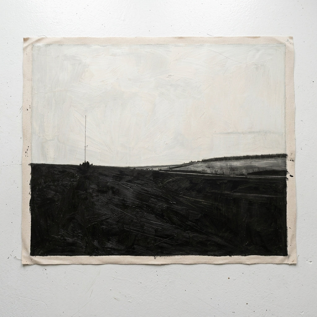 Contemporary minimalist artwork inspired by natural landscapes by Noho Art Gallery