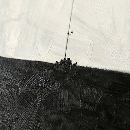 Sophisticated black and white abstract landscape wall art by Noho Art Gallery