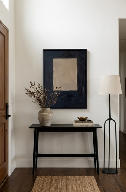 Large Minimalist Abstract Canvas Art, luxury minimalist canvas painting by Noho Art Gallery on a entryway modern wall decor