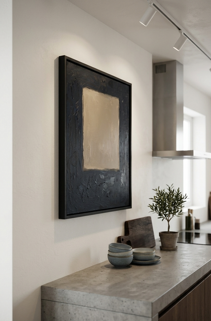 Large Minimalist Abstract Canvas Art, contemporary abstract for modern interior by Noho Art Gallery on a modern kitchen wall decor