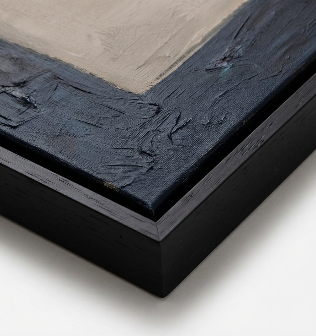 Framed  Close-up detail from a Large Minimalist Abstract Canvas Art by Noho Art Gallery 
