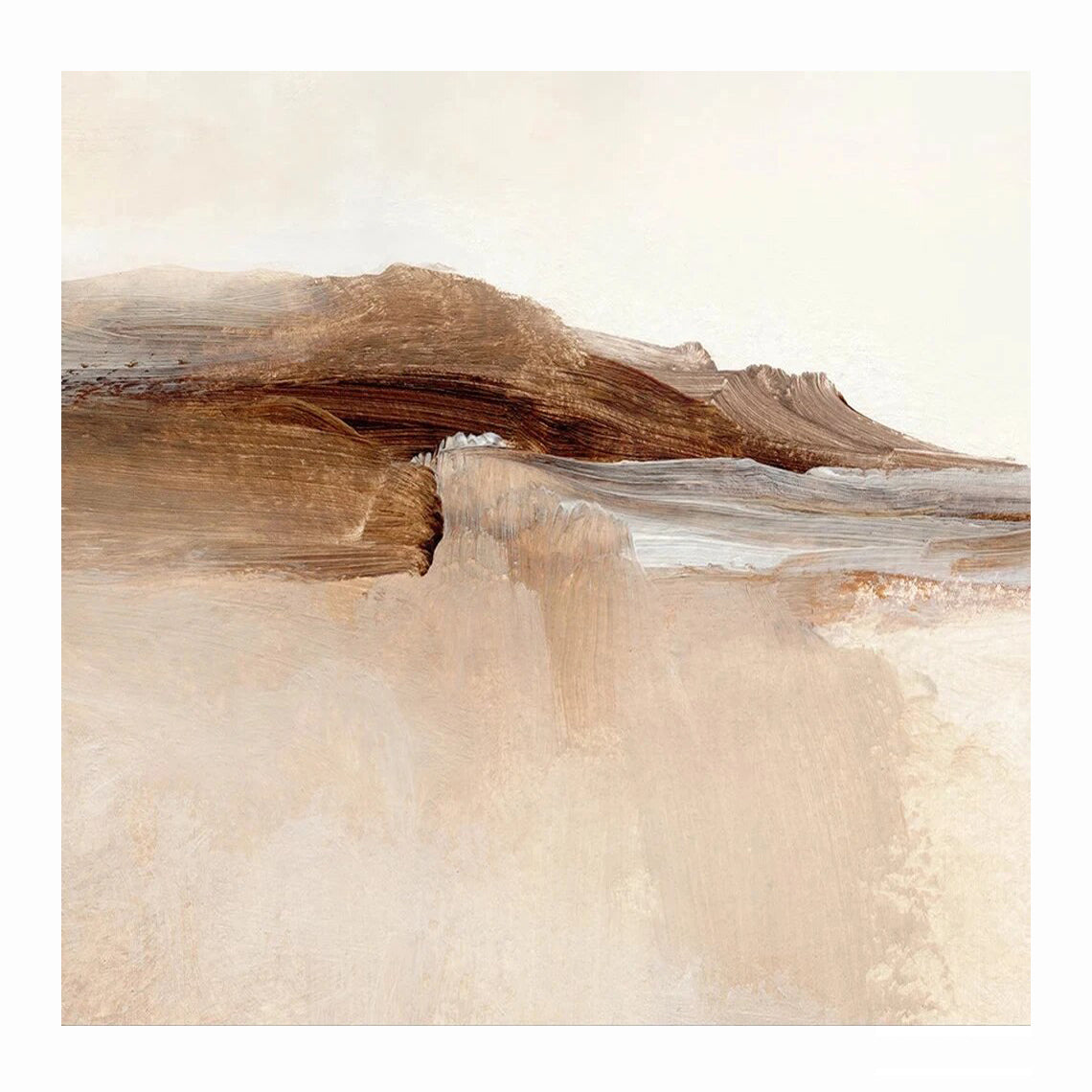 Sand - Abstract Minimalist Landscape Painting on Canvas