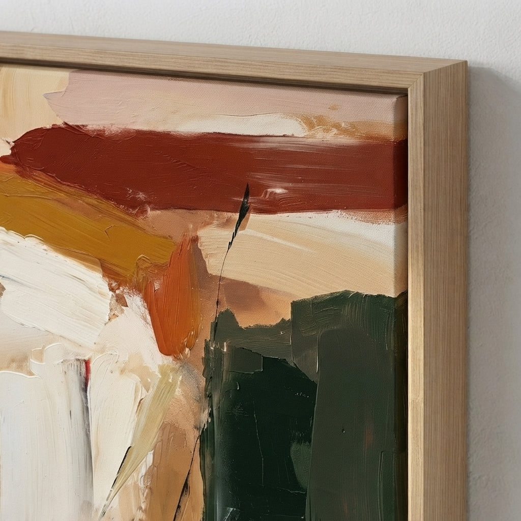 Roche - Textured Neutral Abstract Painting Original