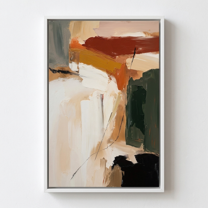 Roche - Textured Neutral Abstract Painting Original