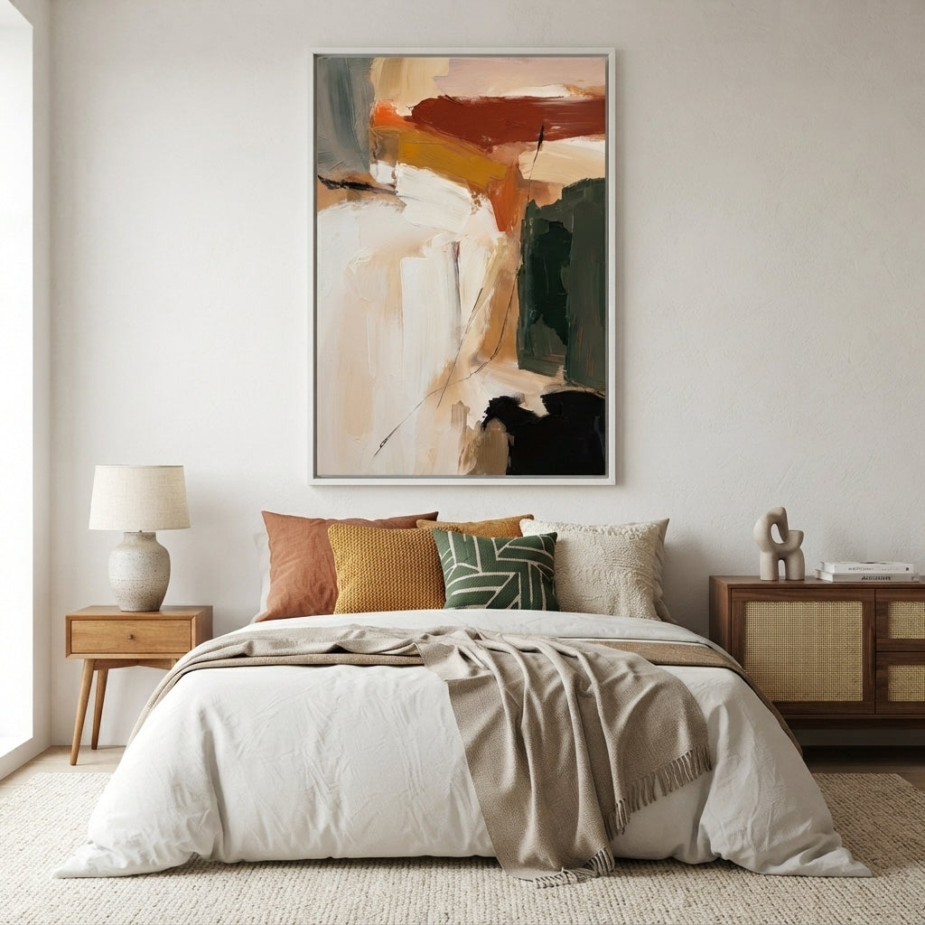 Roche - Textured Neutral Abstract Painting Original