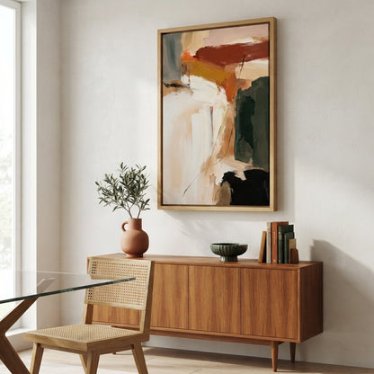 Roche - Textured Neutral Abstract Painting Original