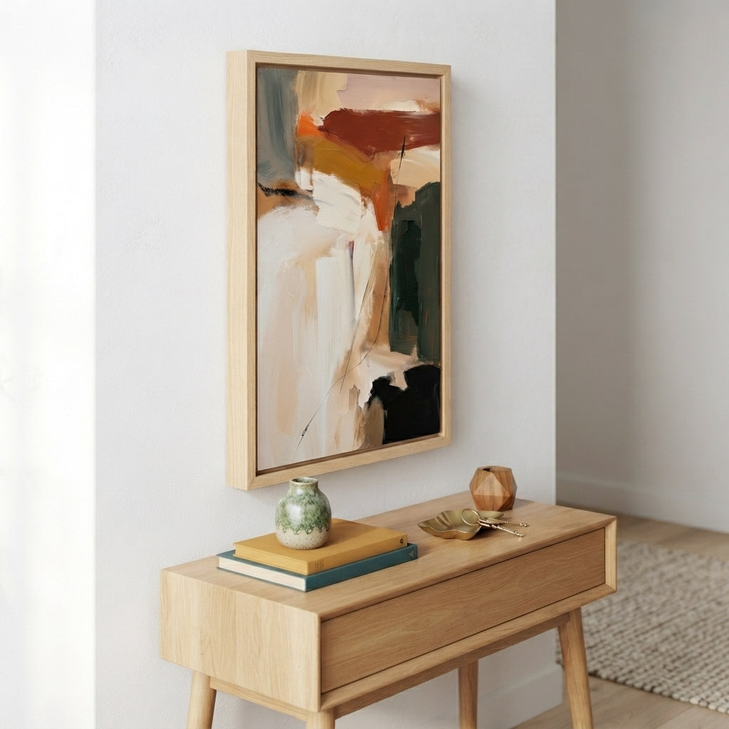 Roche - Textured Neutral Abstract Painting Original