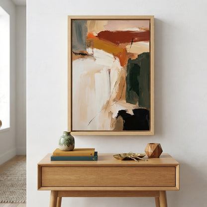 Roche - Textured Neutral Abstract Painting Original