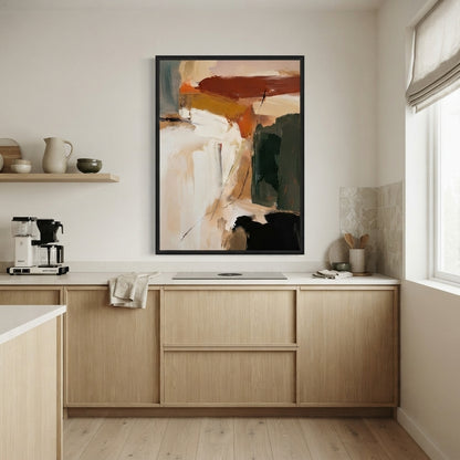 Roche - Textured Neutral Abstract Painting Original