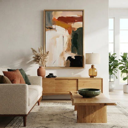 Roche - Textured Neutral Abstract Painting Original