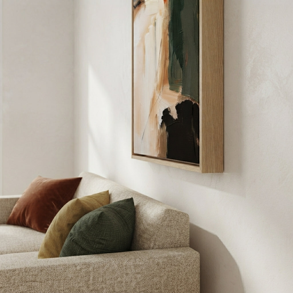 Roche - Textured Neutral Abstract Painting Original