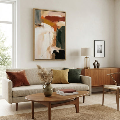 Roche - Textured Neutral Abstract Painting Original
