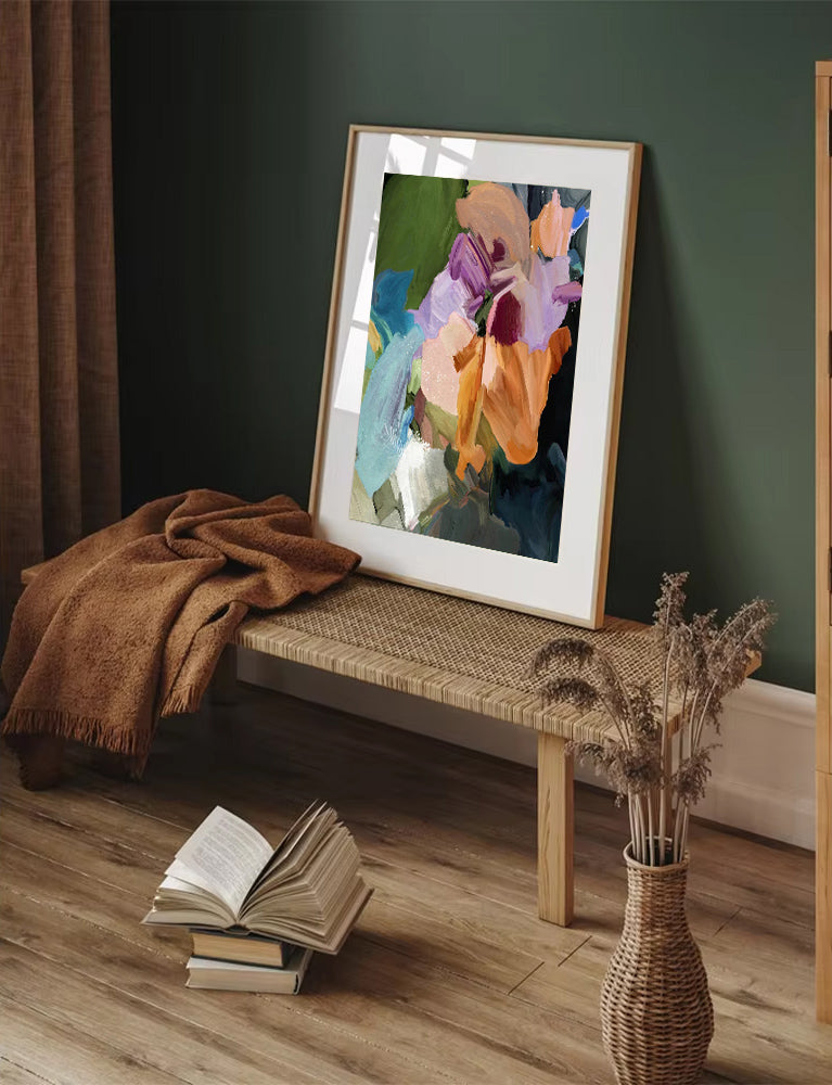 Lush - Colorful Abstract Wall Art Print