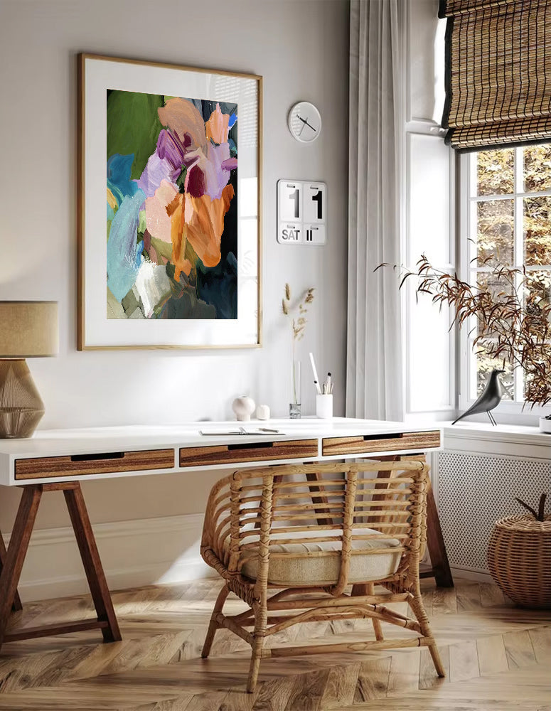 Lush - Colorful Abstract Wall Art Print