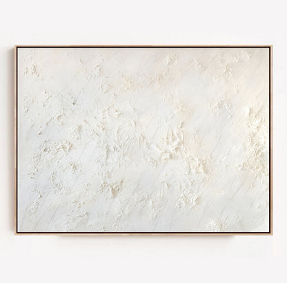 Blanche - Large White textured Painting