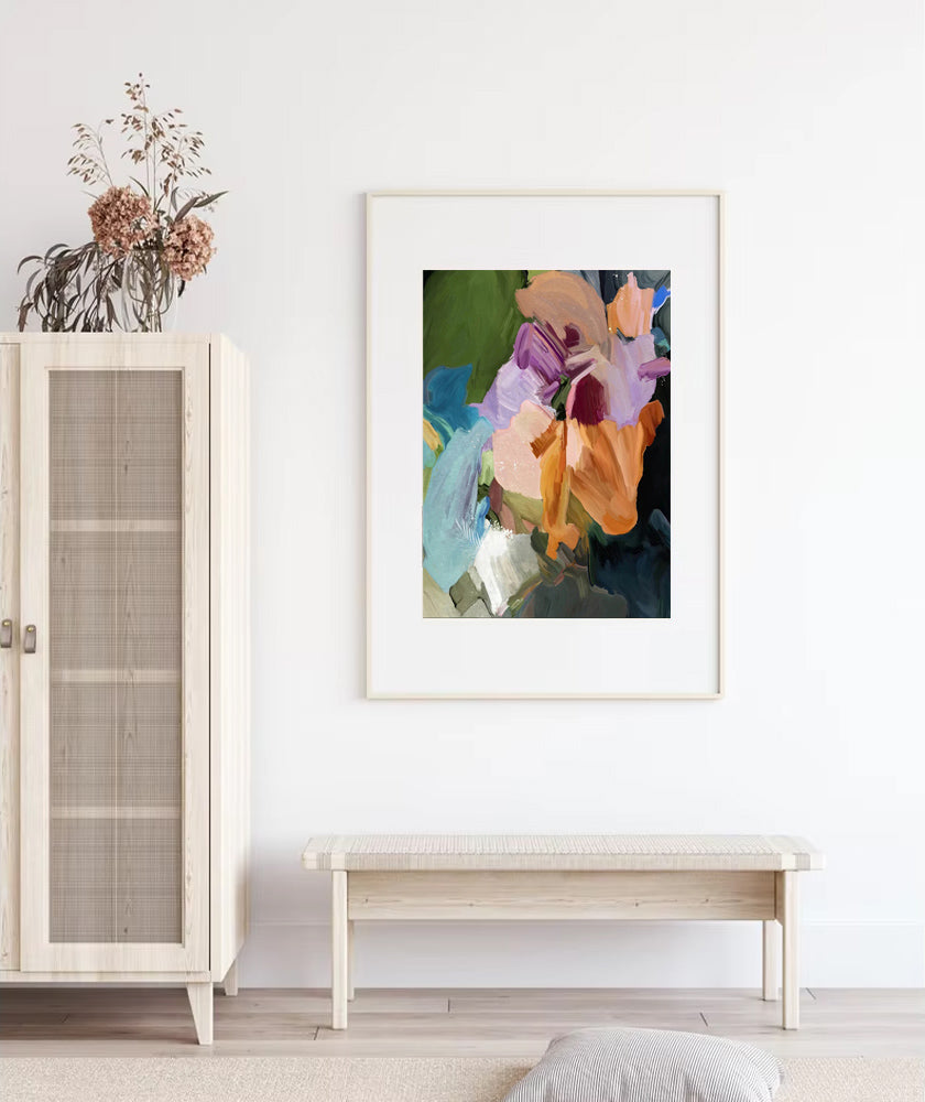 Lush - Colorful Abstract Wall Art Print