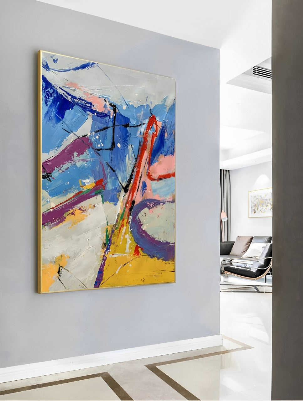 abstract colourful painting  for sale, Noho Art Gallery