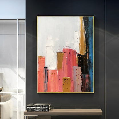 abstract paintings of new york city, abstract city painting, Noho Art Galley