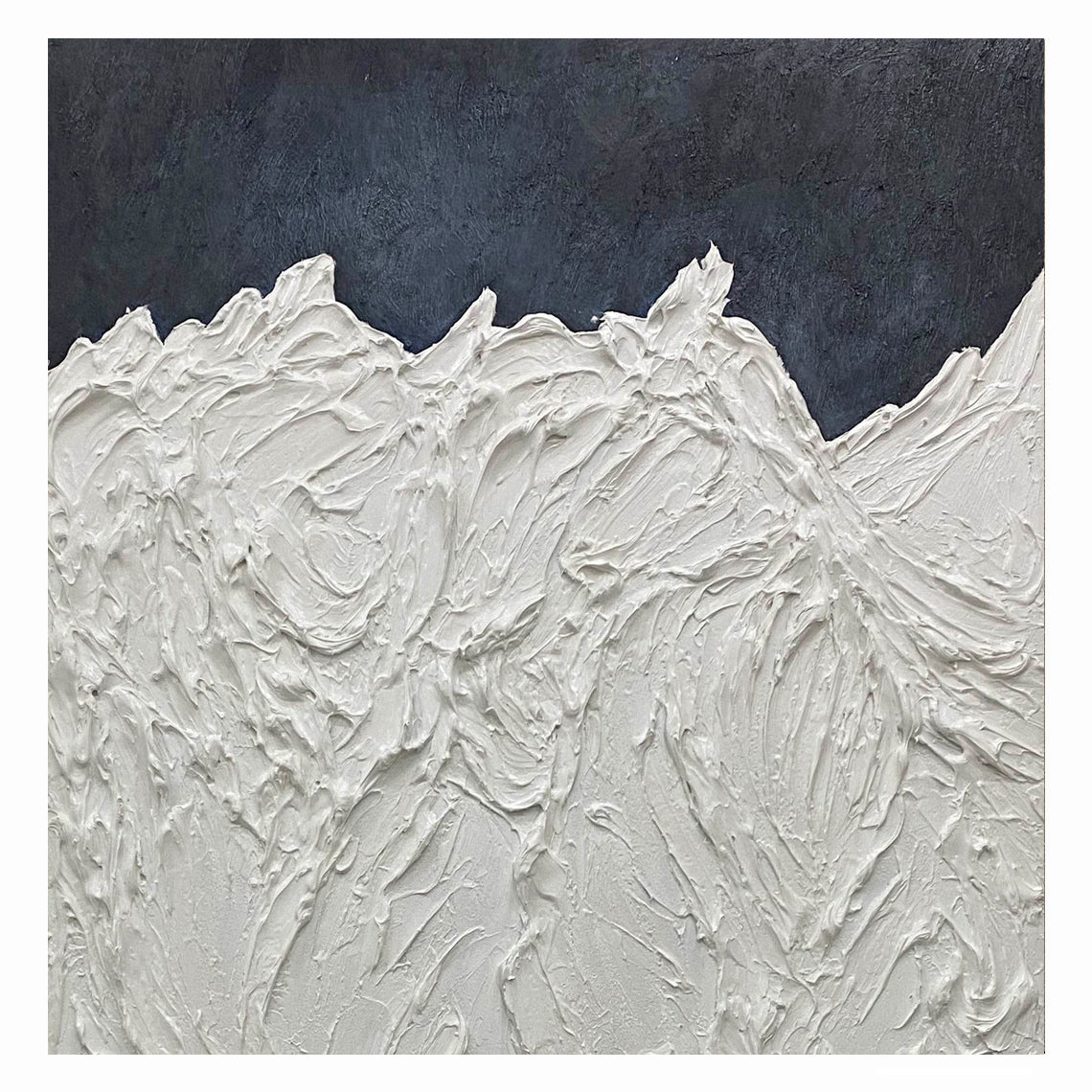 abstract snowy mountain painting for sale, Noho Art Gallery