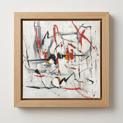 framed Modern Colorful Abstract Painting 
